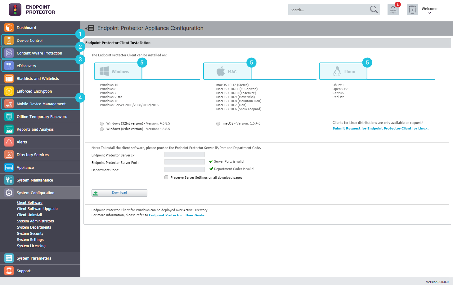 Puntos Destacados de Endpoint Protector